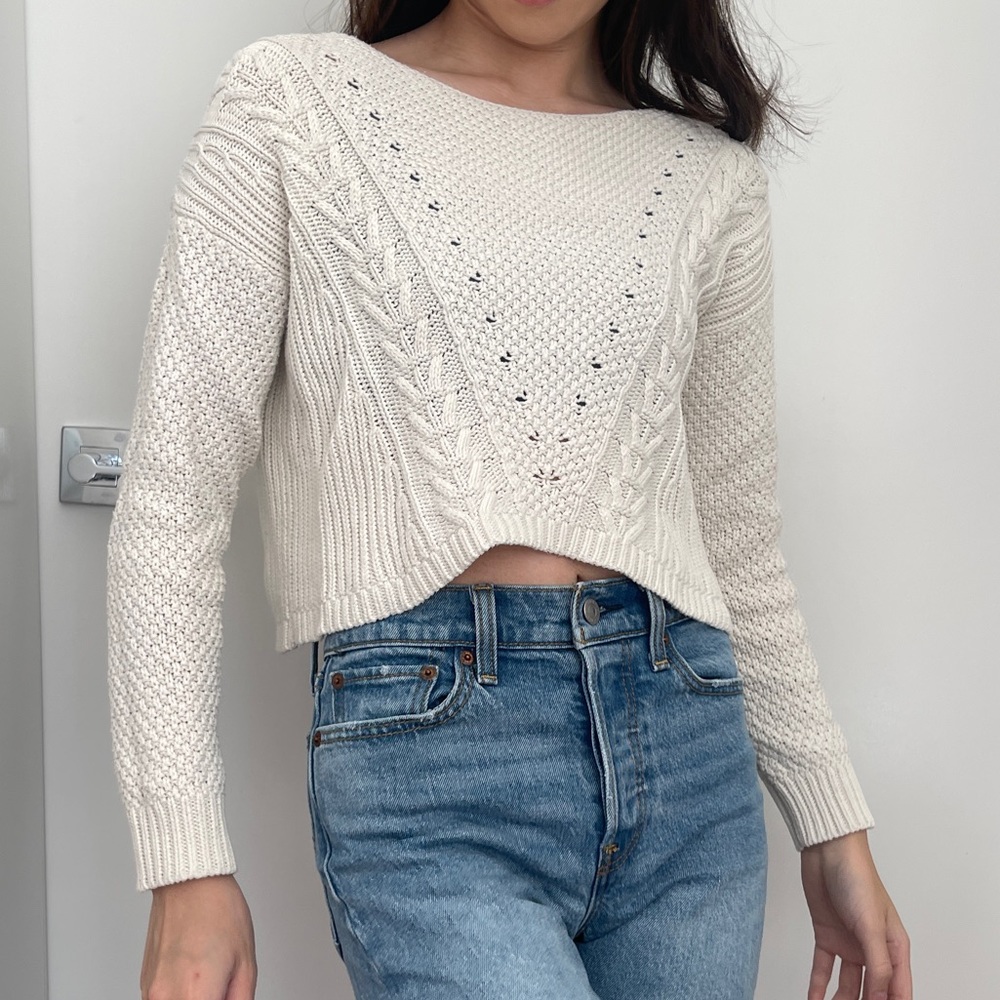 Forever 21 Cropped Knit Sweater